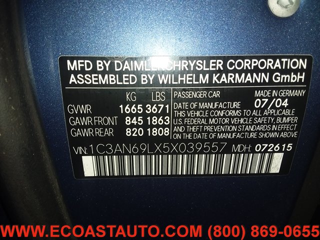 Used 2005 Chrysler Crossfire Limited RWD image 15
