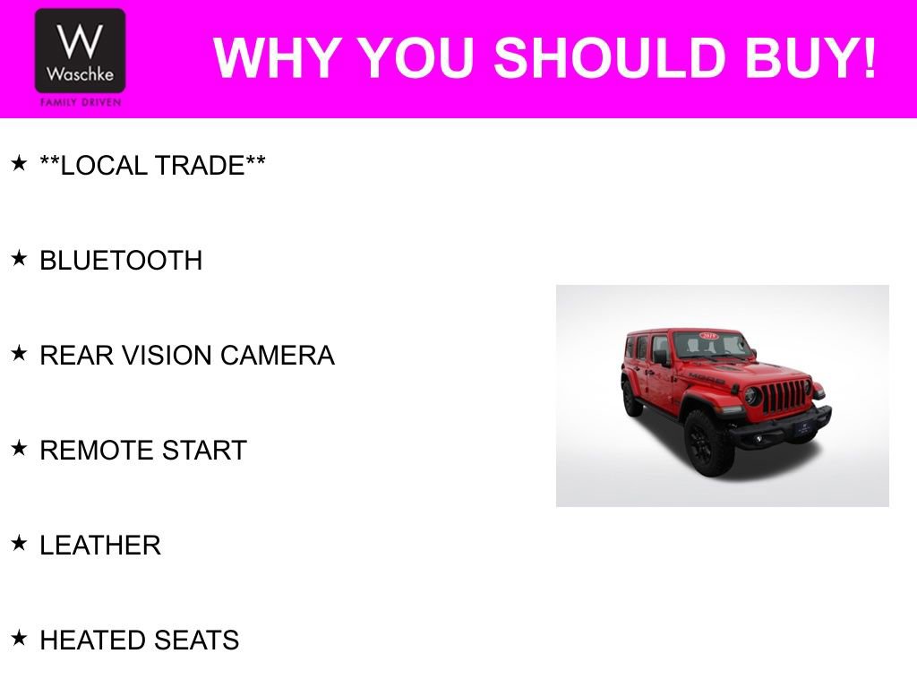 Used 2019 Jeep Wrangler Unlimited Sahara w/ Quick Order Package 24M Moab image 6