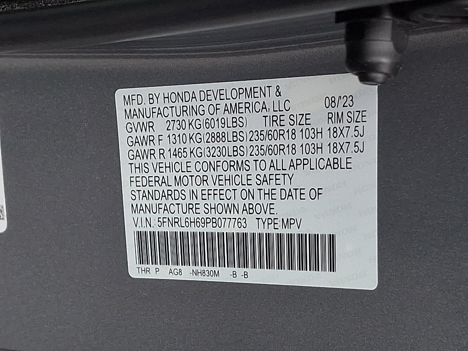 Used 2023 Honda Odyssey EX-L image 30