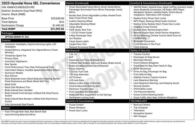 Used 2025 Hyundai Kona SEL image 29