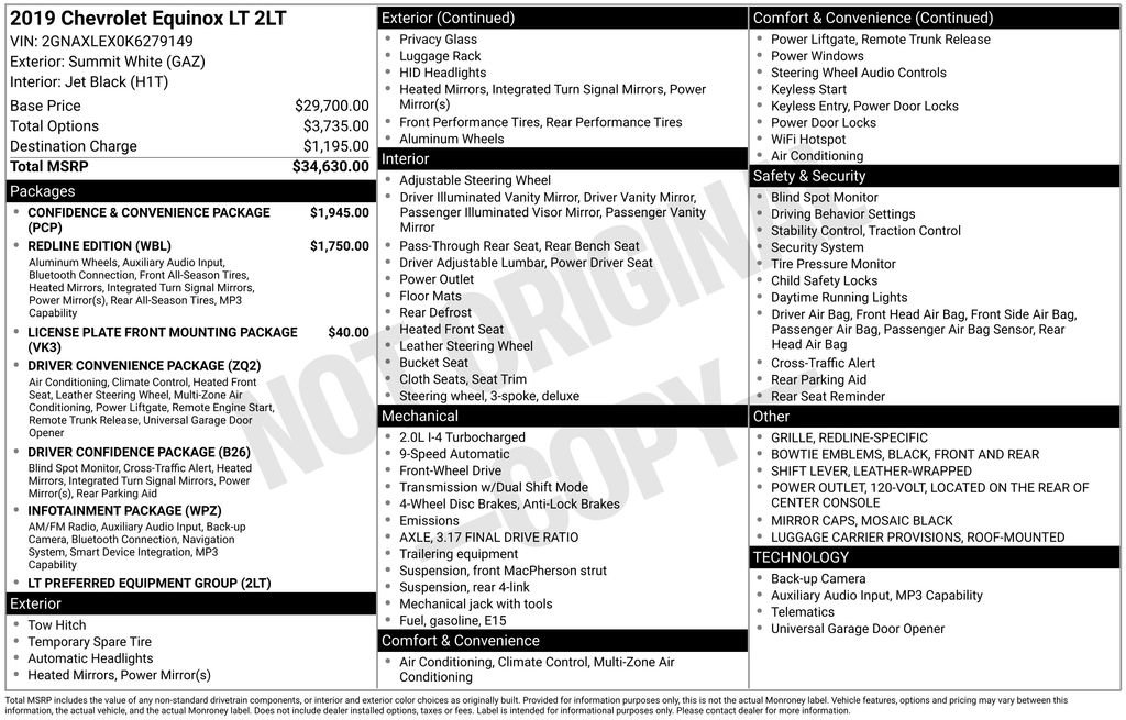 Used 2019 Chevrolet Equinox LT FWD image 9