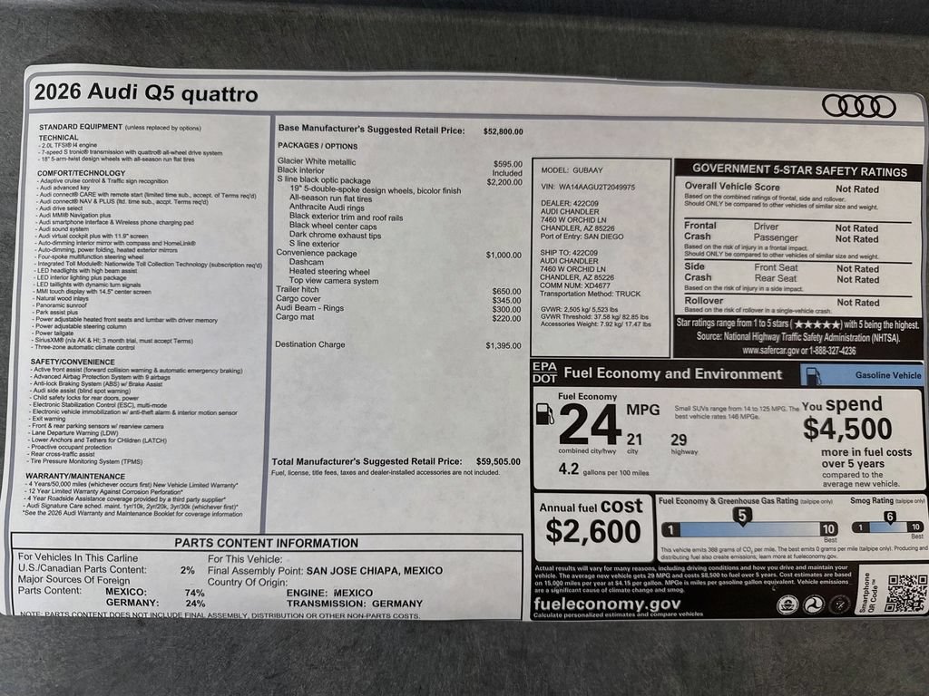 New 2026 Audi Q5 2.0T AWD/4WD image 9
