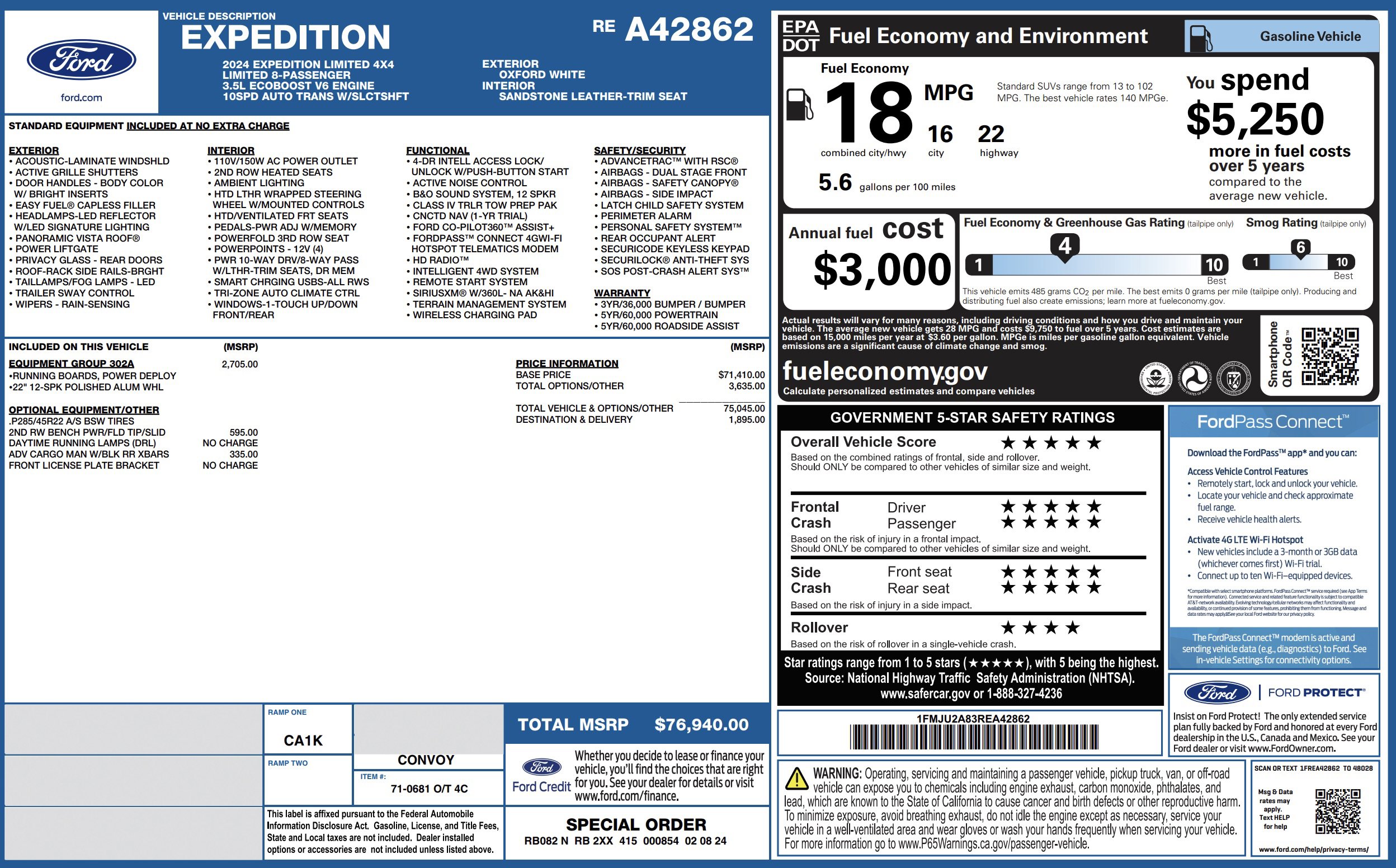 Used 2024 Ford Expedition Limited image 3