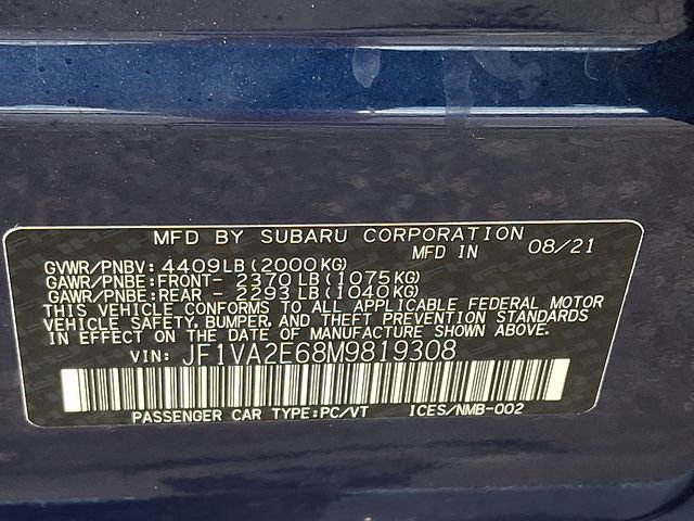 Used 2021 Subaru WRX STI w/ Popular Package #3 (IZT) AWD/4WD image 34