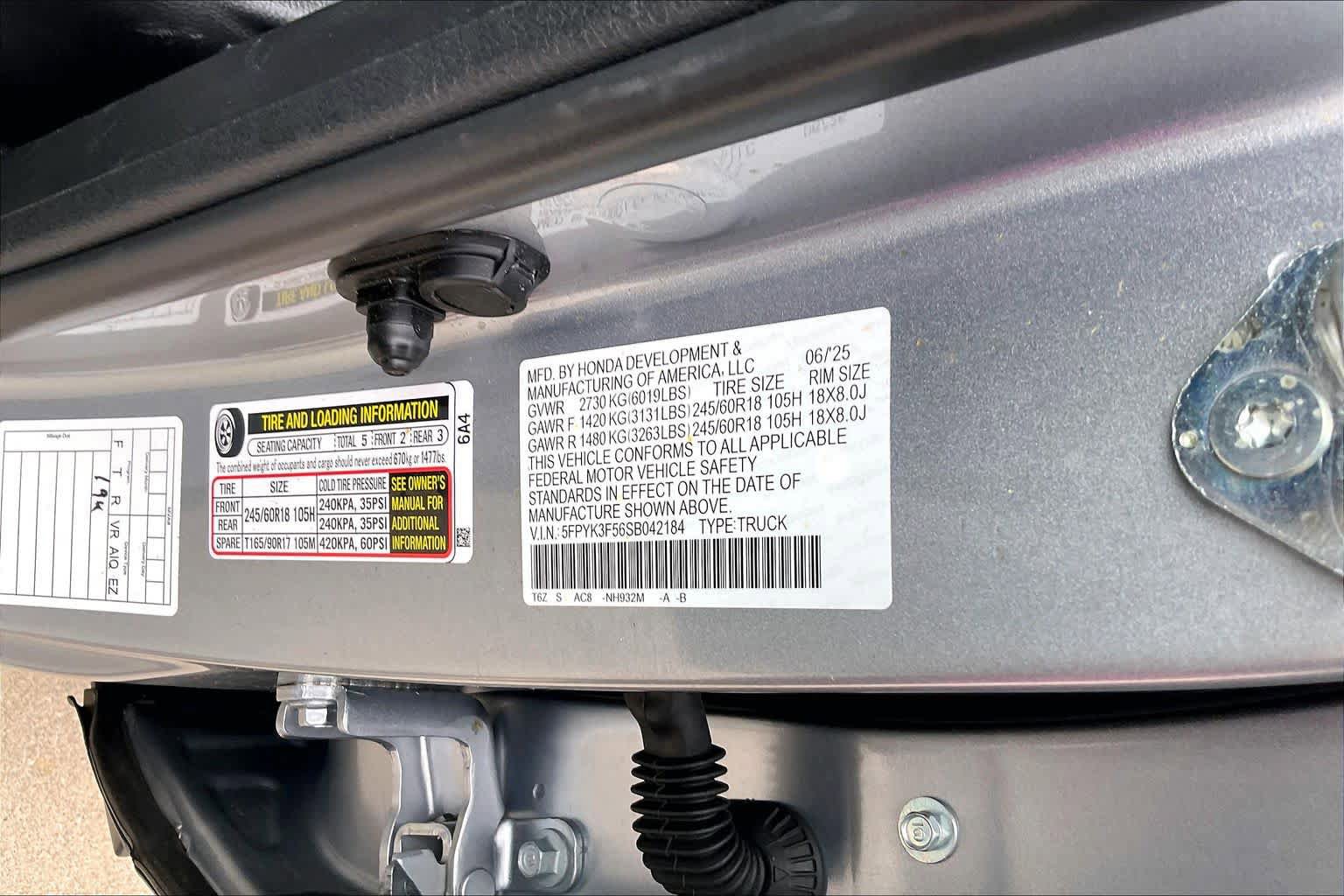 Used 2025 Honda Ridgeline RTL image 34