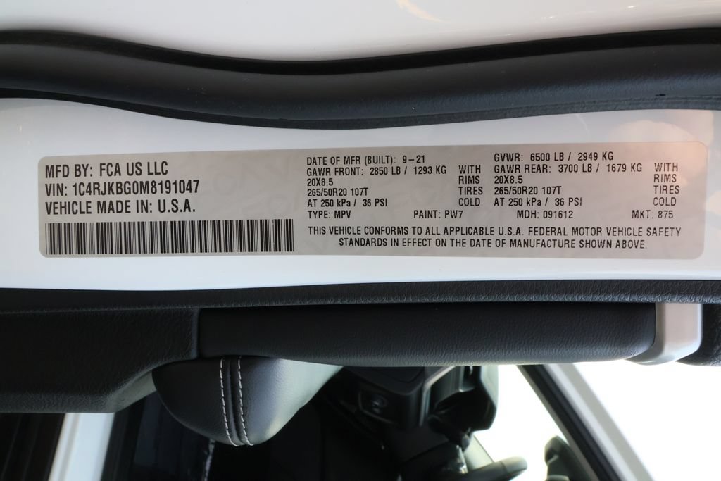 Used 2021 Jeep Grand Cherokee L Limited AWD/4WD image 43