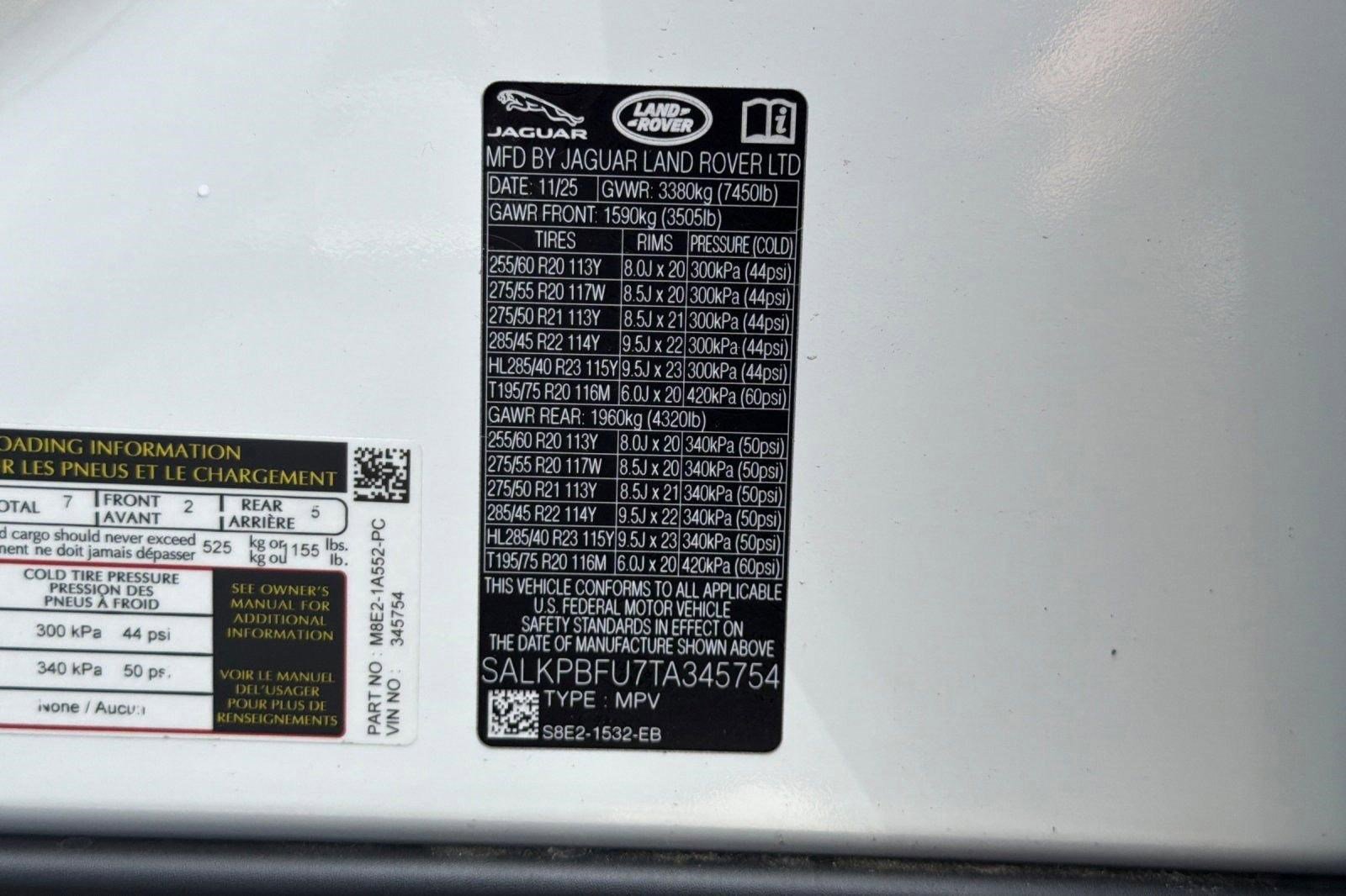 New 2026 Land Rover Range Rover Long Wheelbase SE AWD/4WD image 30