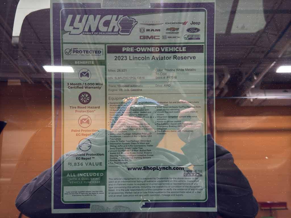 Used 2023 Lincoln Aviator Reserve w/ Equipment Group 201A image 41