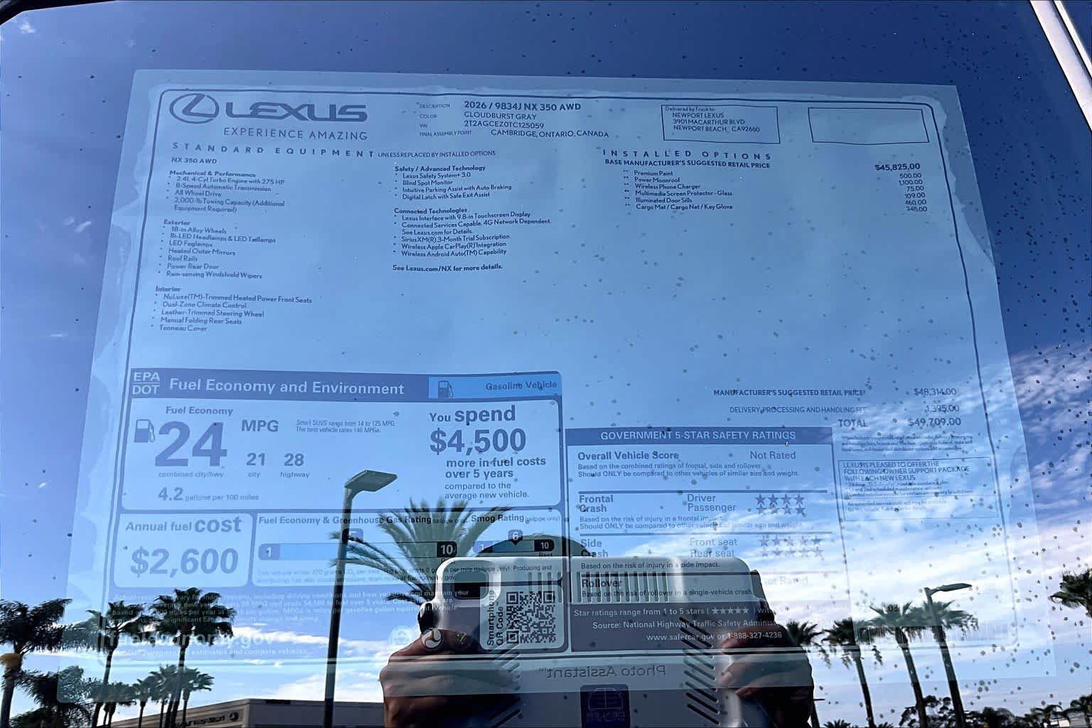 New 2026 Lexus NX 350 AWD w/ Accessory Package (Z1) image 22