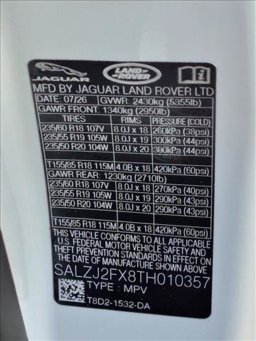 New 2026 Land Rover Range Rover Evoque S AWD/4WD image 16