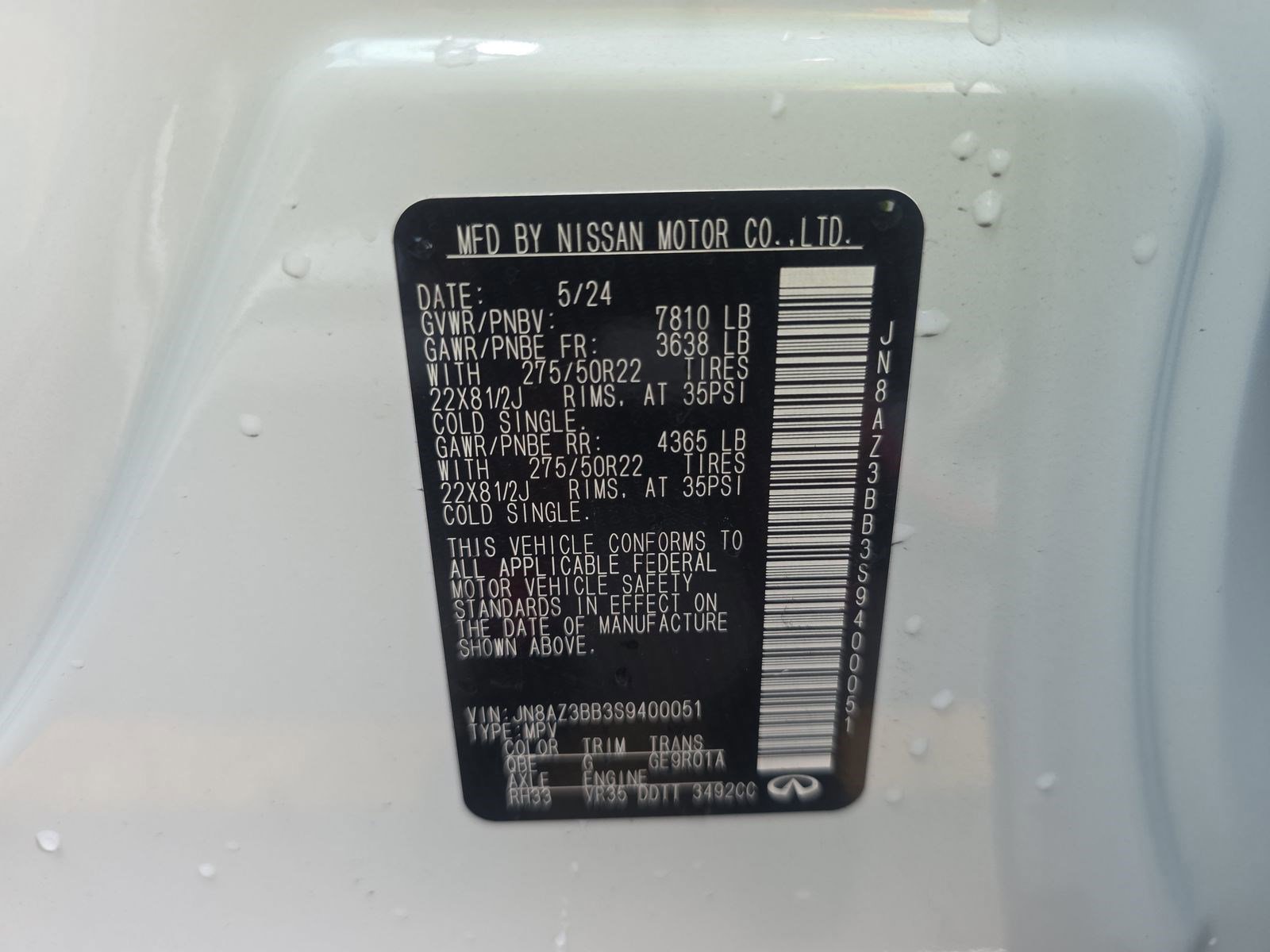 Used 2025 INFINITI QX80 Luxe w/ Exterior Package image 21