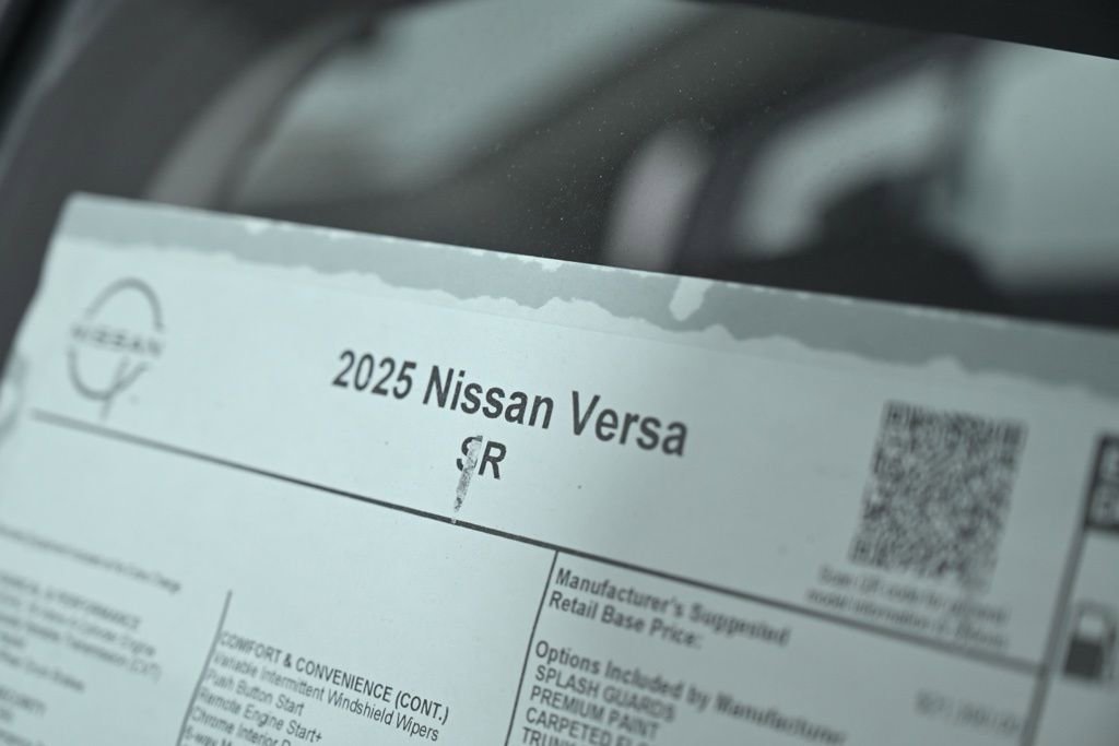 New 2025 Nissan Versa SR w/ Trunk Package FWD image 24