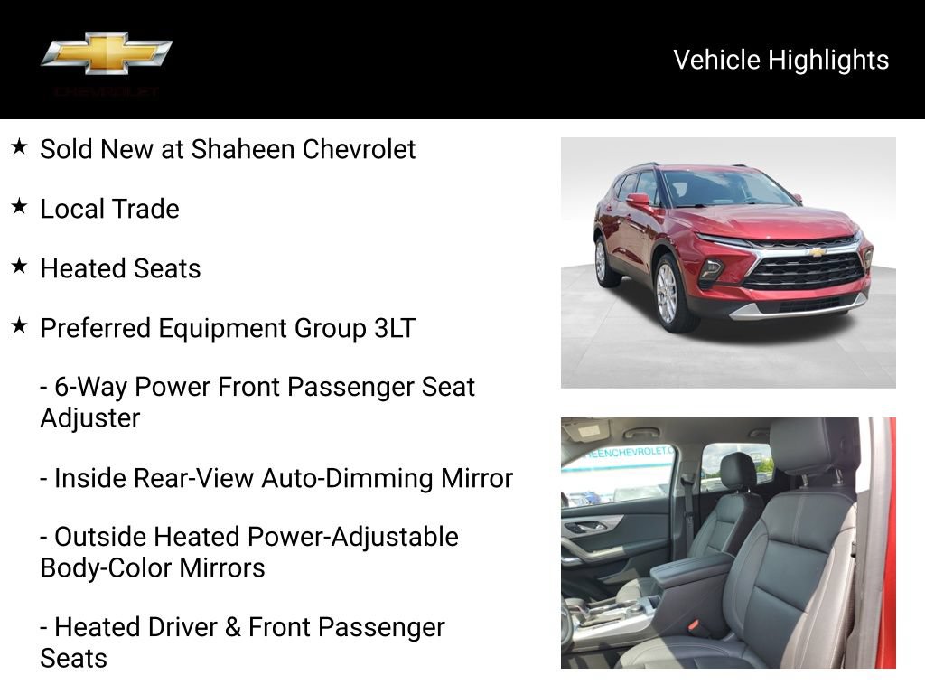 Certified 2023 Chevrolet Blazer LT w/ LPO, Floor Liner Package AWD/4WD image 19