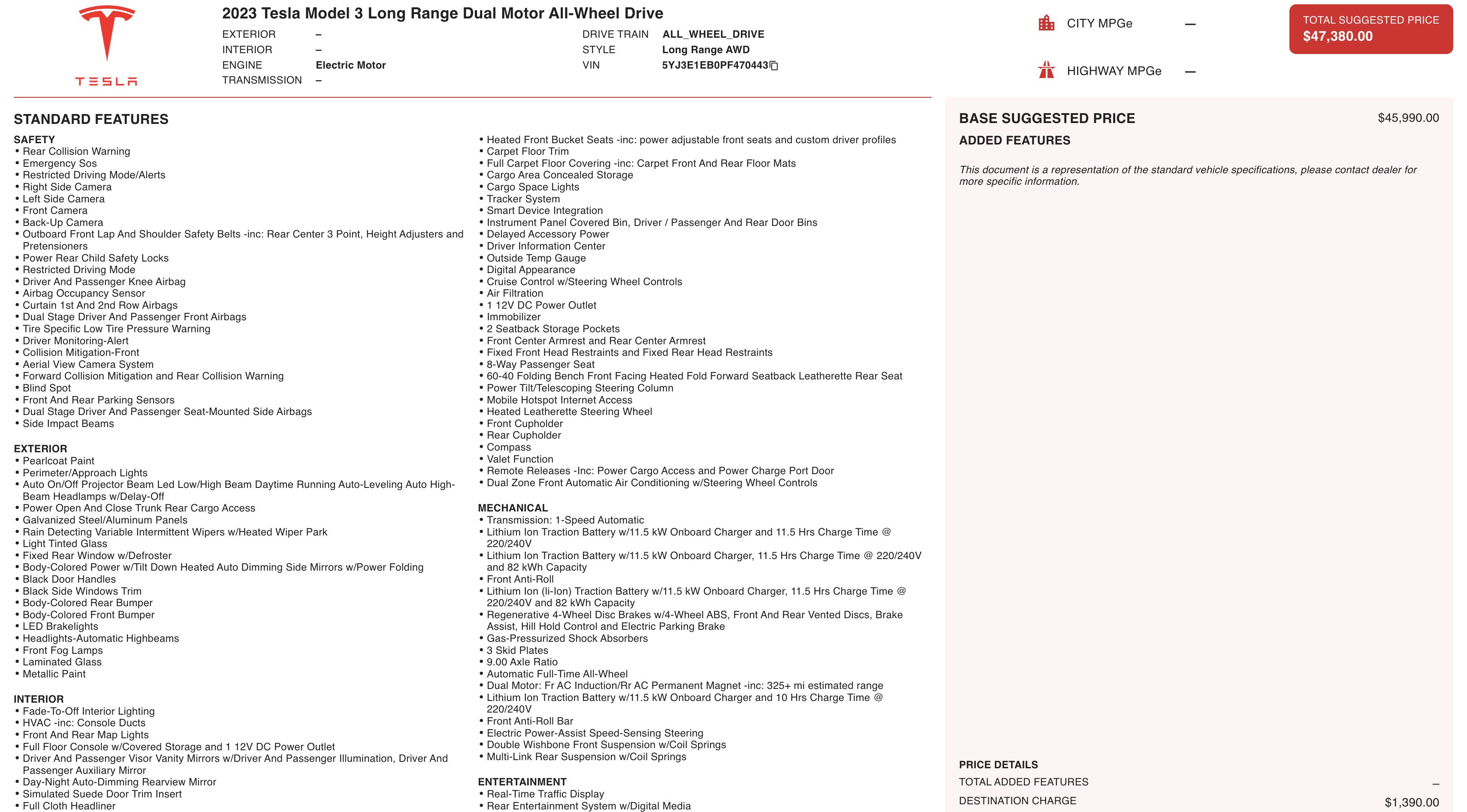 Used 2023 Tesla Model 3 Long Range image 3