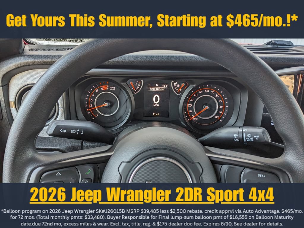 New 2026 Jeep Wrangler Sport AWD/4WD image 13