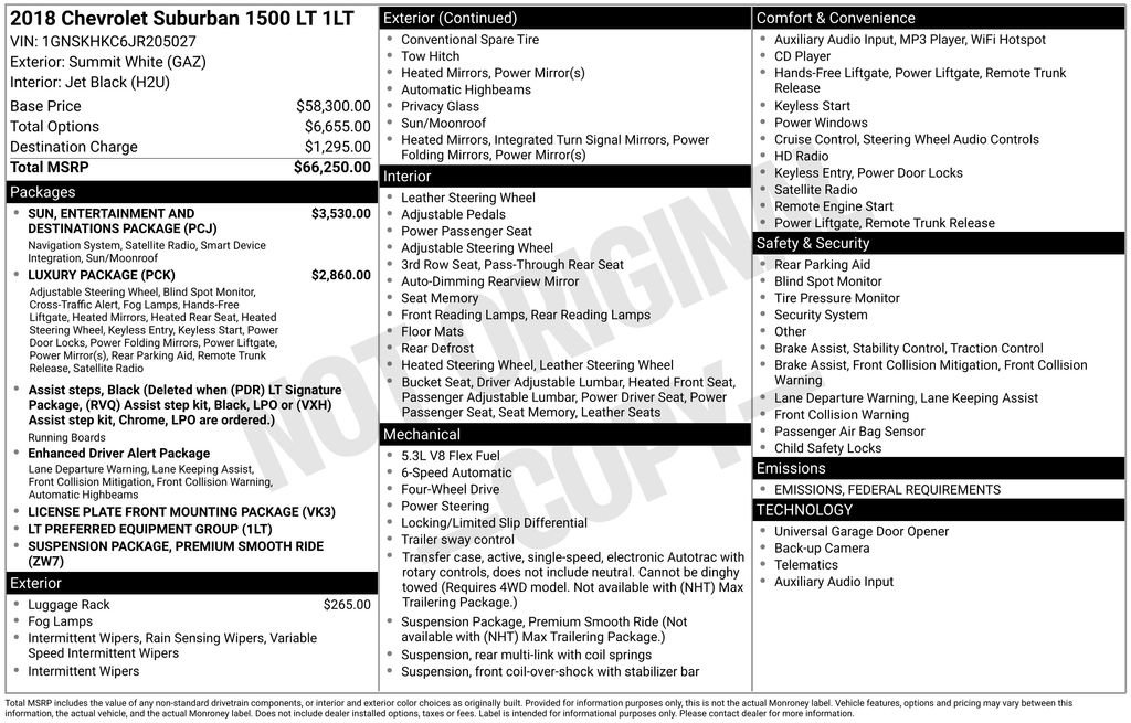 Used 2018 Chevrolet Suburban LT image 4