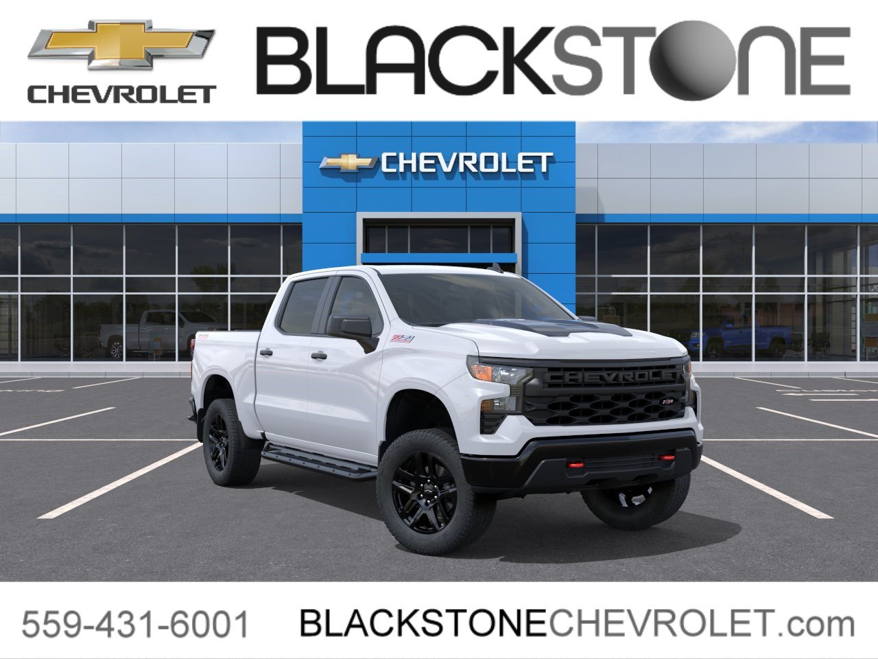 New 2026 Chevrolet Silverado 1500 Custom Trail Boss w/ LPO, Dark Essentials Package