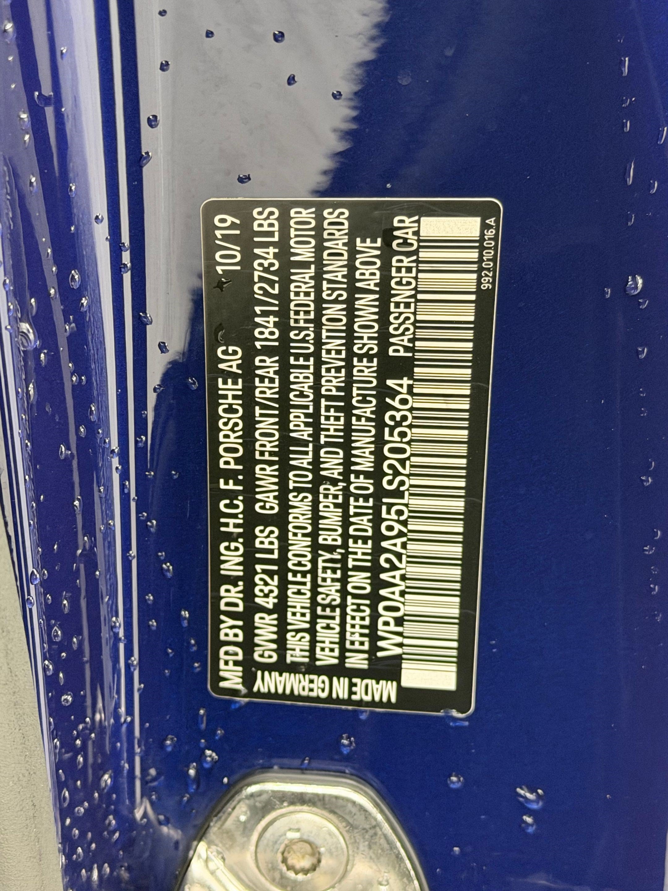 Certified 2020 Porsche 911 Carrera RWD image 27