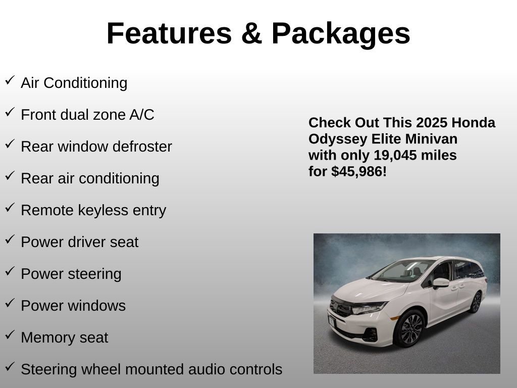 Used 2025 Honda Odyssey Elite image 12