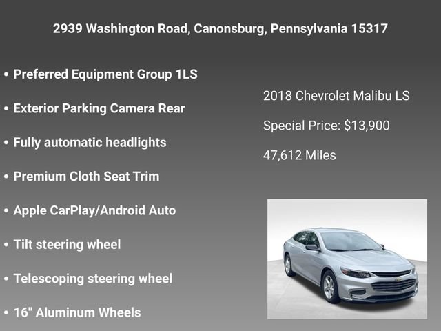 Used 2018 Chevrolet Malibu LS FWD image 5