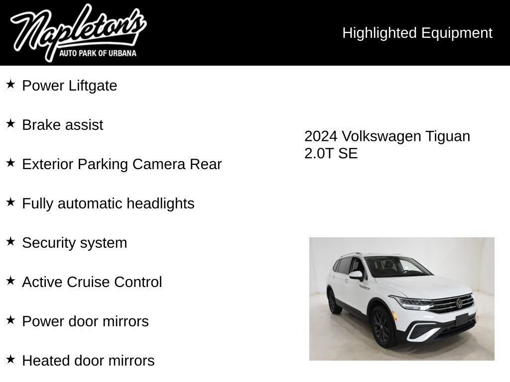 Used 2024 Volkswagen Tiguan SE AWD/4WD image 16