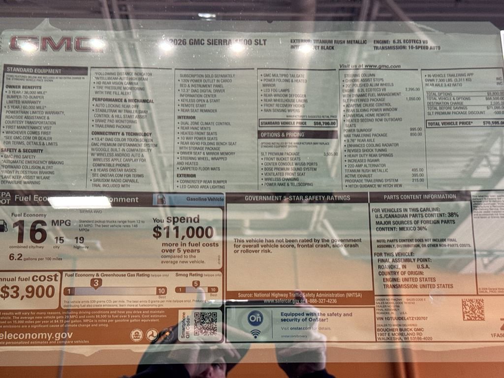 New 2026 GMC Sierra 1500 SLT w/ SLT Premium Package image 53