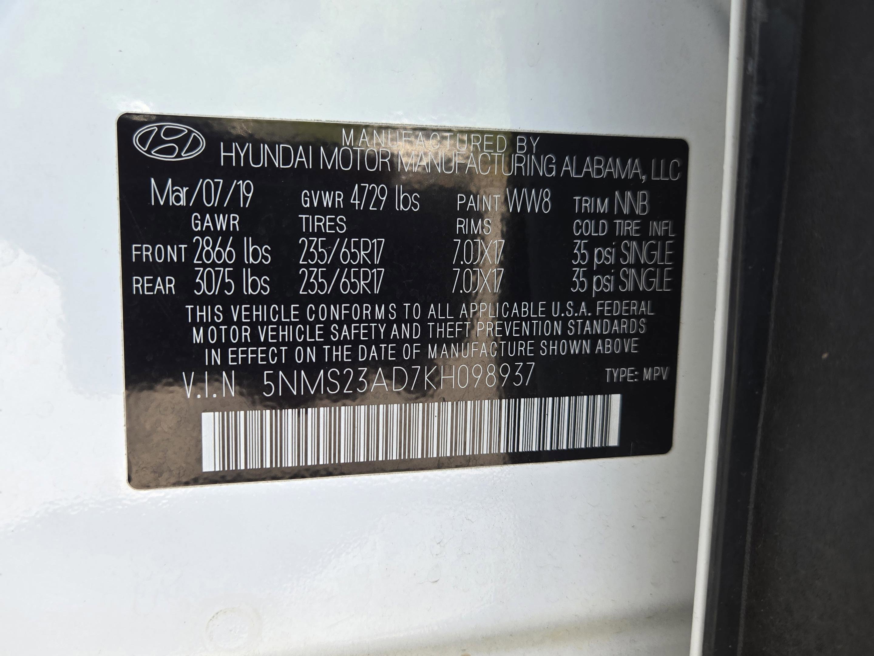 Used 2019 Hyundai Santa Fe SE FWD image 10