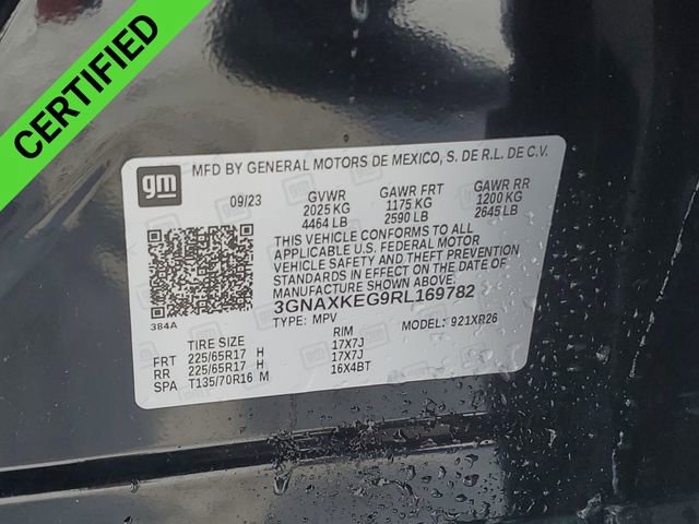 Certified 2024 Chevrolet Equinox LT w/ LPO, Floor Liner Package image 33