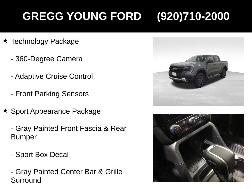 New 2025 Ford Ranger XLT w/ Technology Package image 13