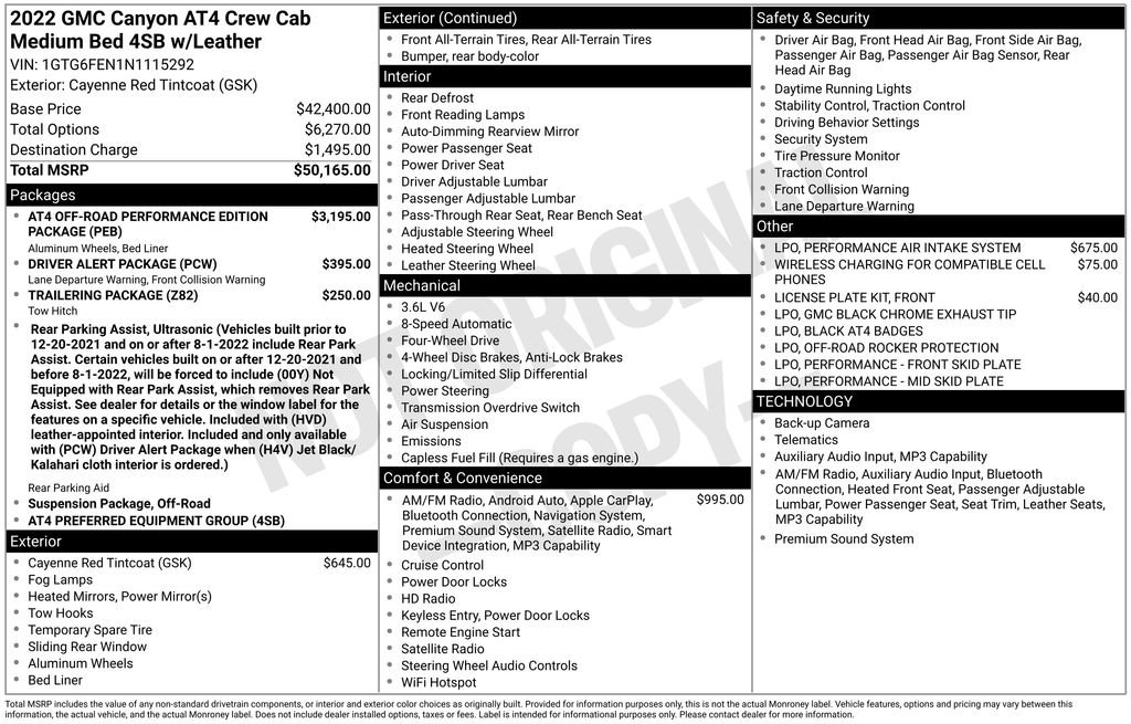 Used 2022 GMC Canyon AT4 AWD/4WD image 7