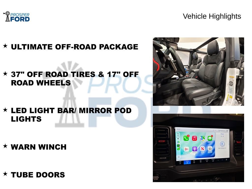 New 2025 Ford Bronco Raptor w/ Interior Carbon Fiber Pack image 36