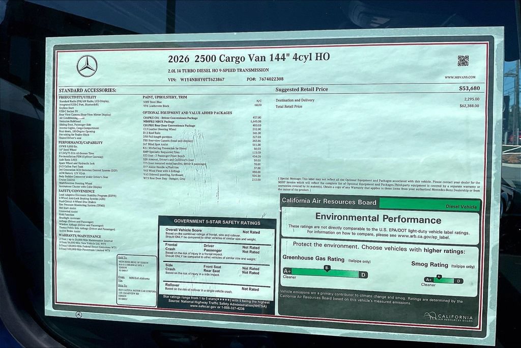 New 2026 Mercedes-Benz Sprinter 2500 image 10