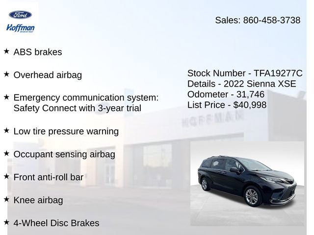 Used 2022 Toyota Sienna XSE w/ XSE Plus Package image 20