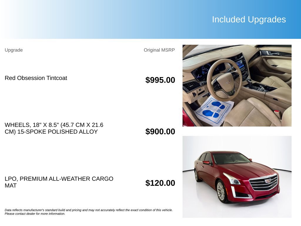 Used 2016 Cadillac CTS Luxury RWD image 5