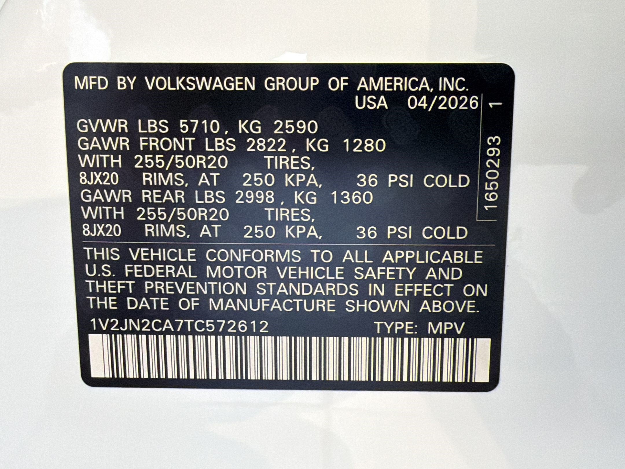 New 2026 Volkswagen Atlas SE FWD image 20