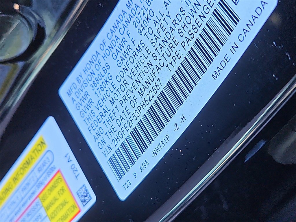 Certified 2023 Honda Civic Sport image 14