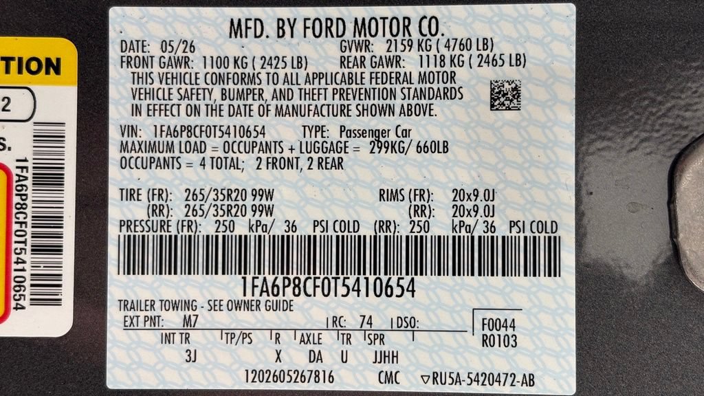 New 2026 Ford Mustang GT Premium RWD image 36