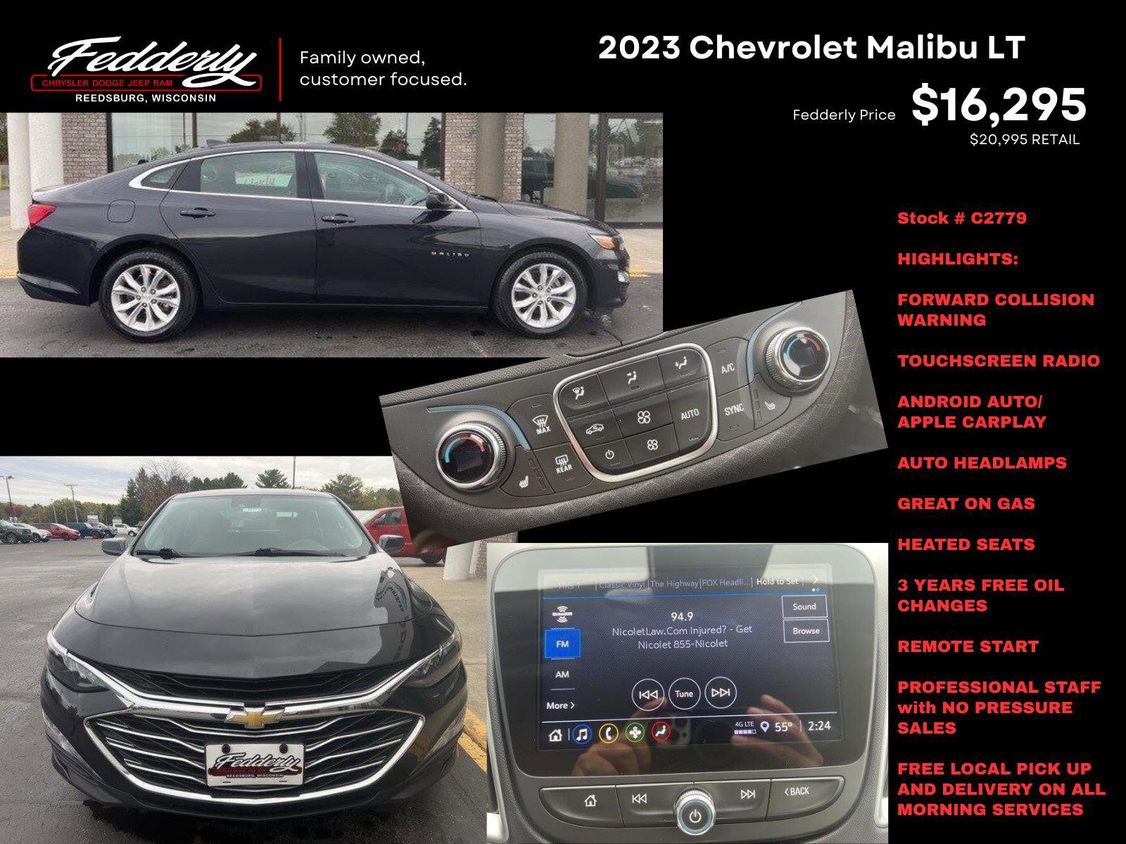 Used 2023 Chevrolet Malibu LT image 2