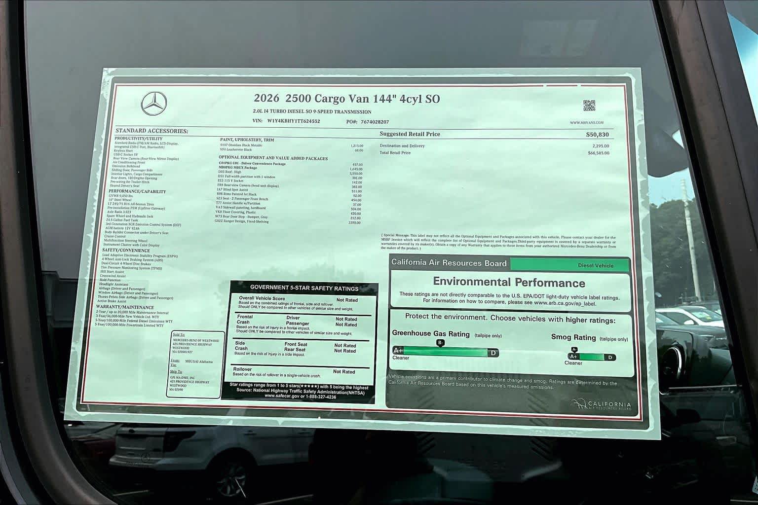 New 2026 Mercedes-Benz Sprinter 2500 image 18