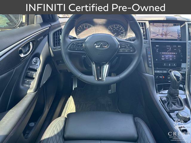 Certified 2023 INFINITI Q50 Red Sport 400 w/ Black Opal Edition RWD image 14