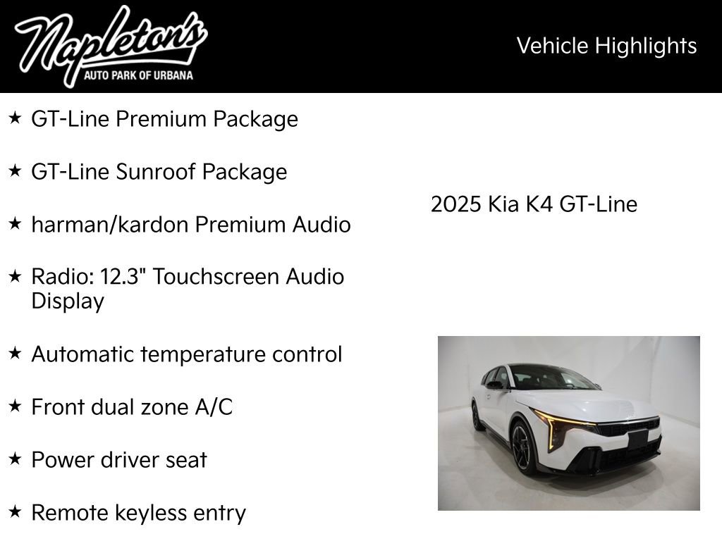 New 2025 Kia K4 GT-Line w/ GT-Line Premium Package image 15