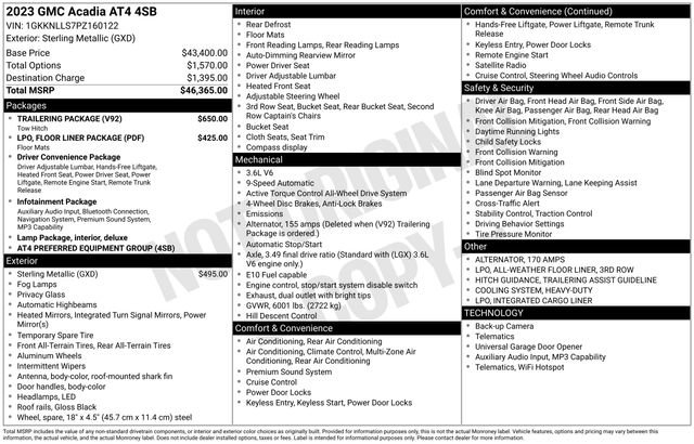 Used 2023 GMC Acadia AT4 w/ Trailering Package AWD/4WD image 2