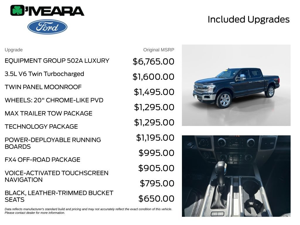Used 2020 Ford F150 Lariat w/ Equipment Group 502A Luxury AWD/4WD image 4
