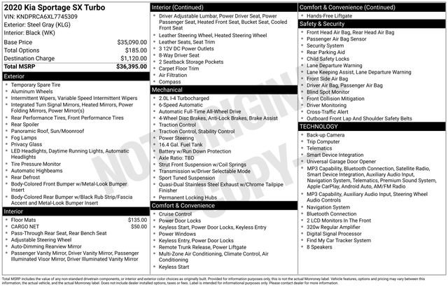 Used 2020 Kia Sportage SX image 35