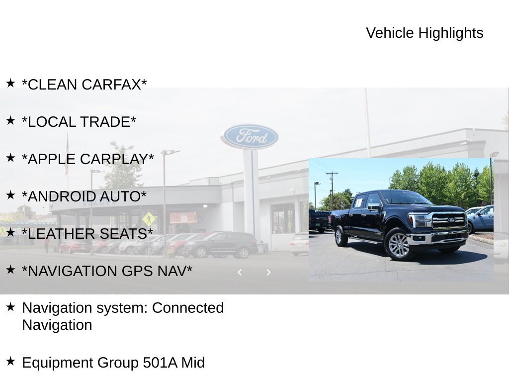 Used 2025 Ford F150 Lariat w/ Equipment Group 501A Mid AWD/4WD image 9