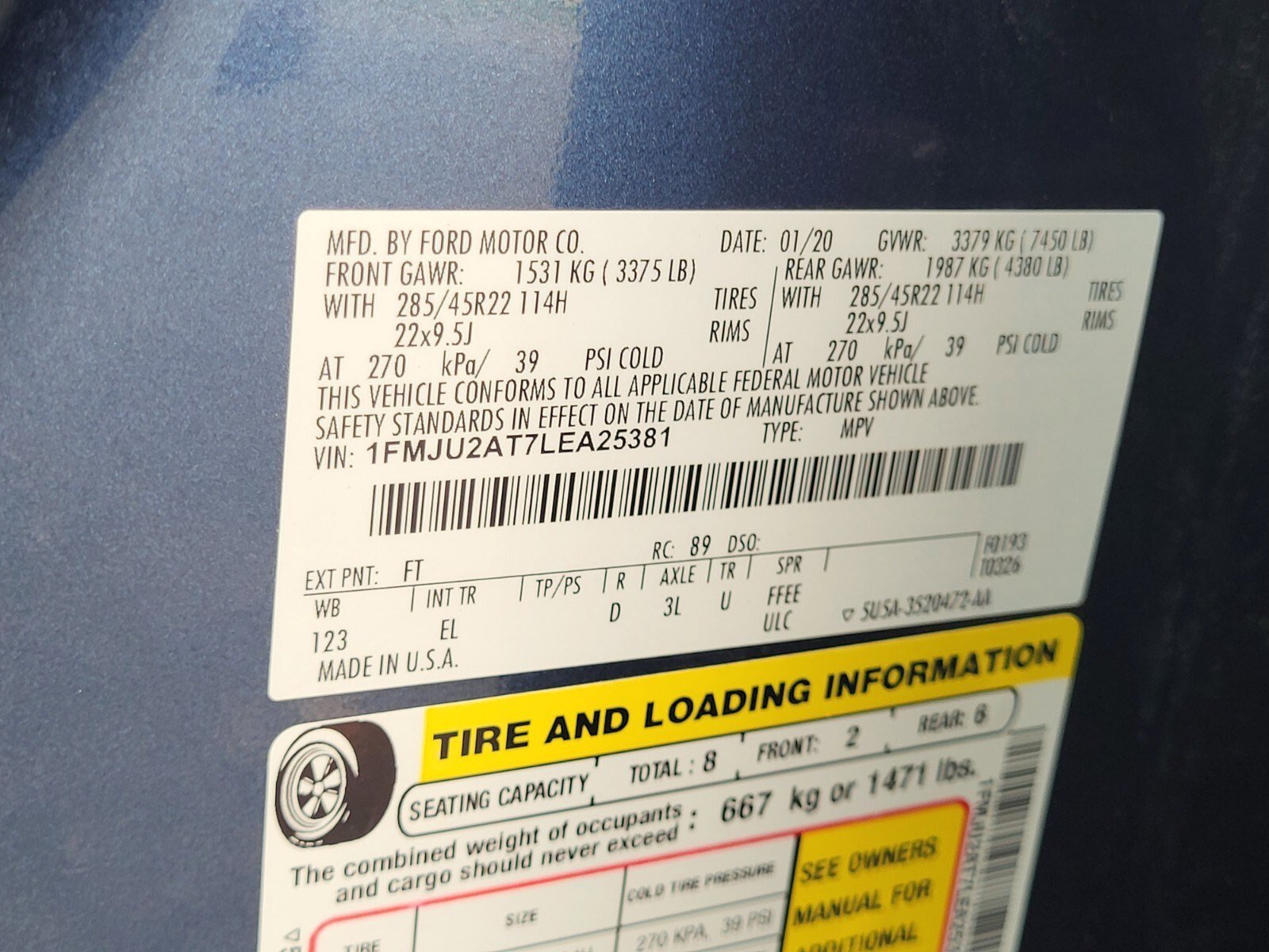 Certified 2020 Ford Expedition Limited w/ Equipment Group 302A image 36