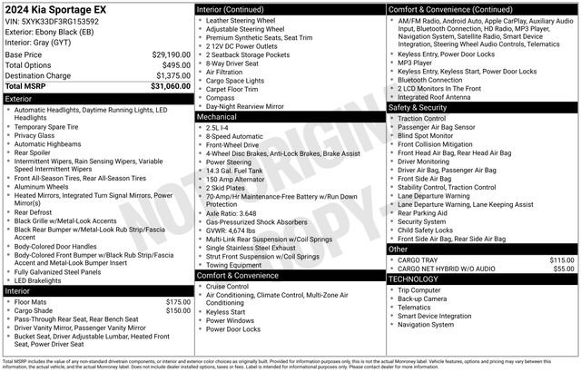 Used 2024 Kia Sportage EX image 30