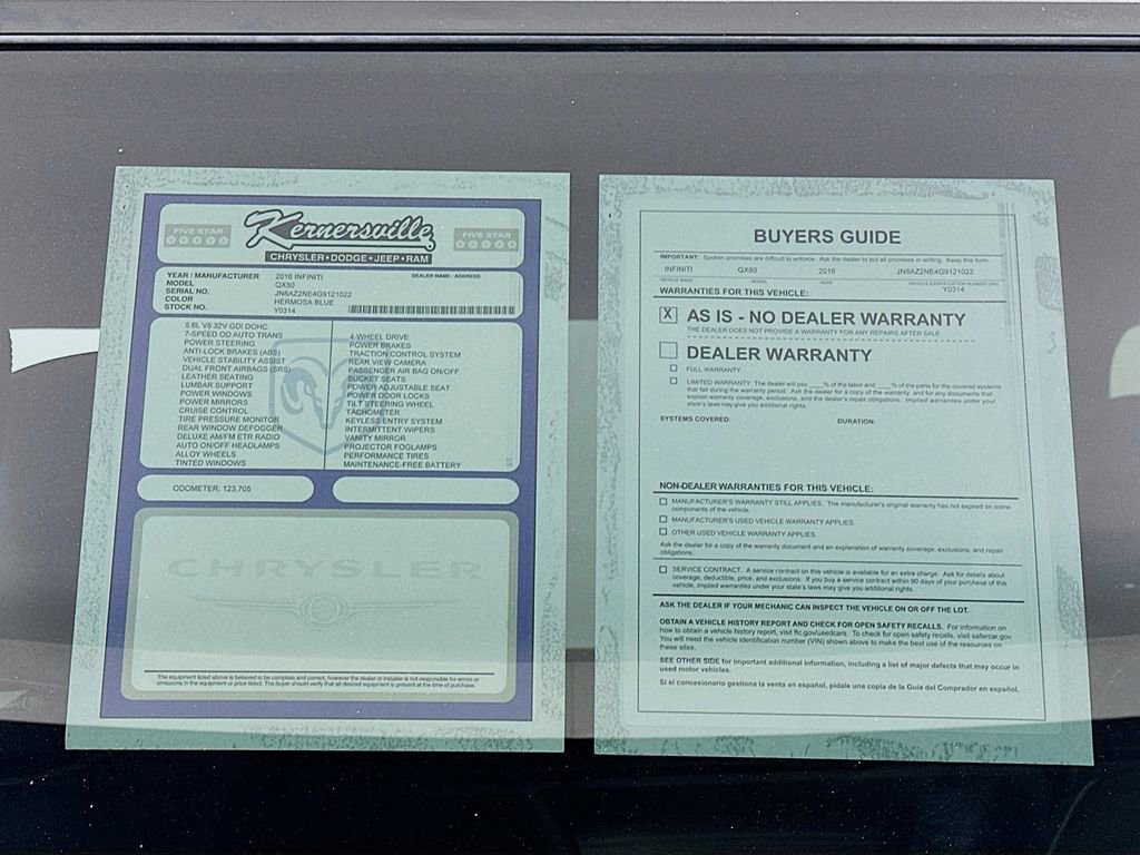 Used 2016 INFINITI QX80 Limited w/ All Season Package image 37