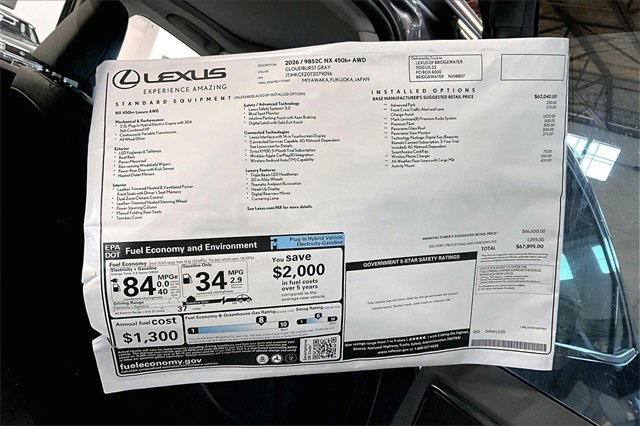 New 2026 Lexus NX 450h+ AWD w/ Luxury Package image 14