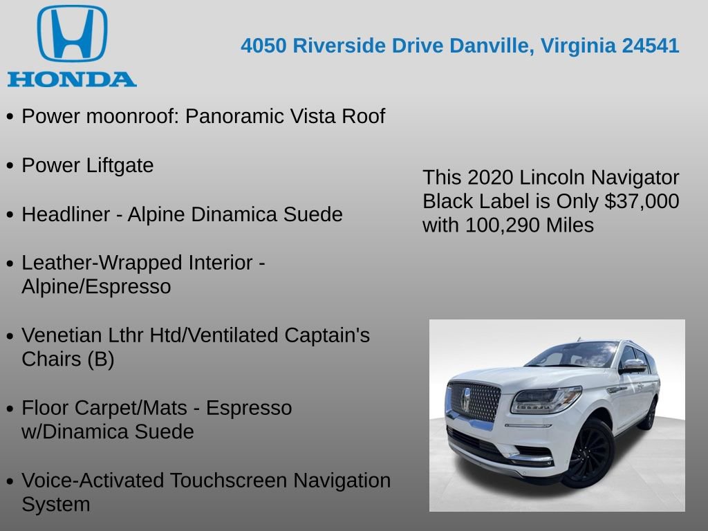 Used 2020 Lincoln Navigator Black Label w/ Cargo Convenience Package AWD/4WD image 24